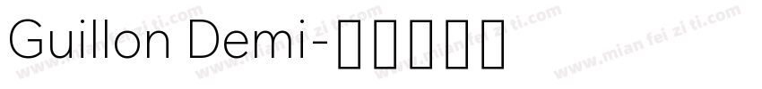 Guillon Demi字体转换